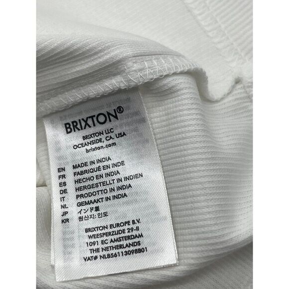 Brixton Betty Stretch Organic Cotton Scuba Tank In White, Sz. XL - Picture 8 of 12